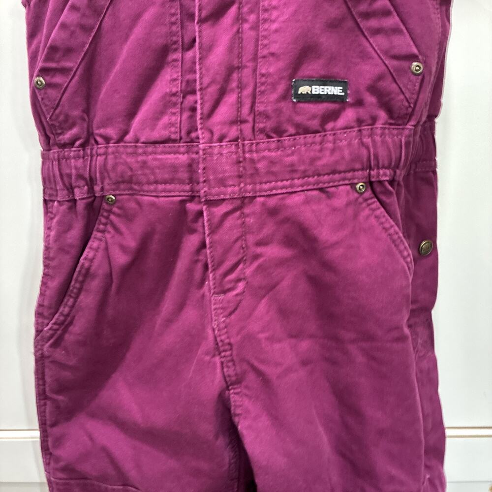 Berne Overalls Youth Small Canvas Insulated Quilted Workwear Chore Outdoor - Picture 5 of 15